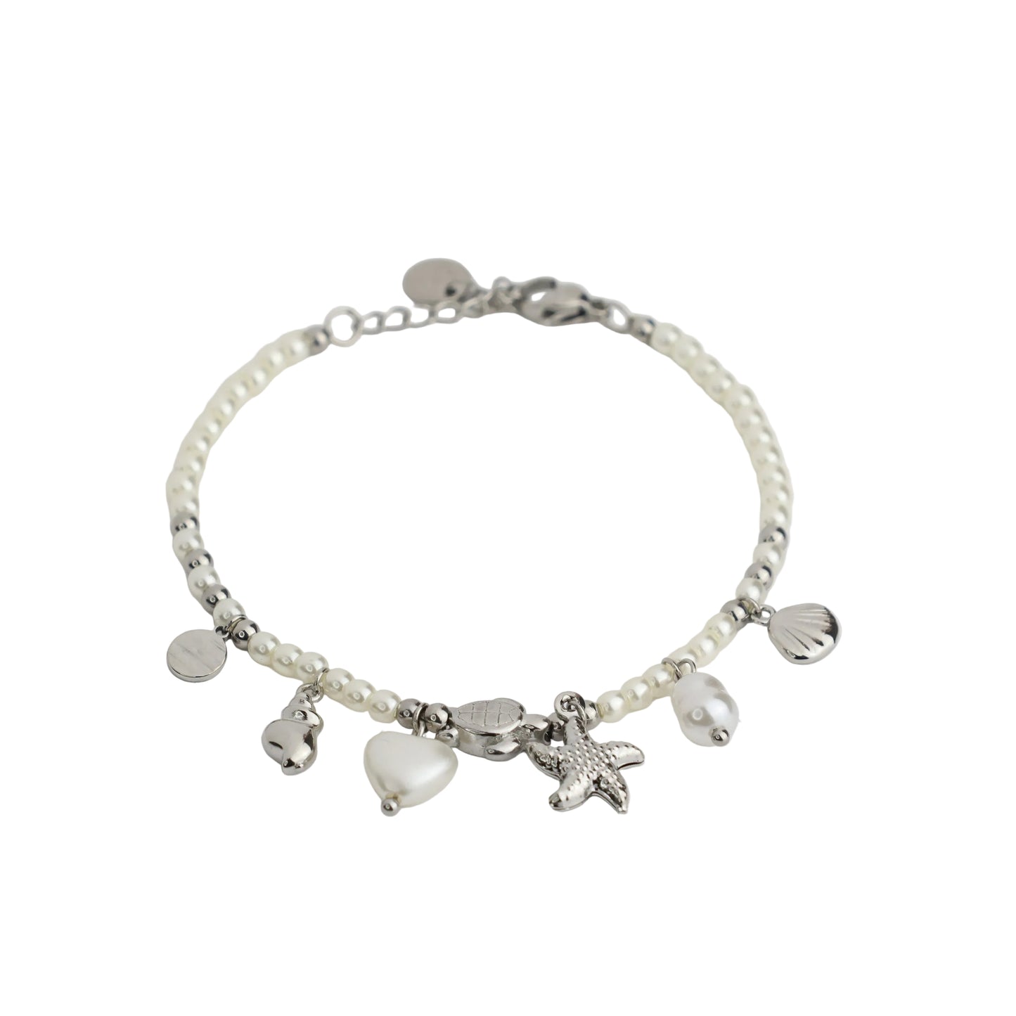 Silber-Edelstahl Armbänder (Livia) – Ocean Pearl