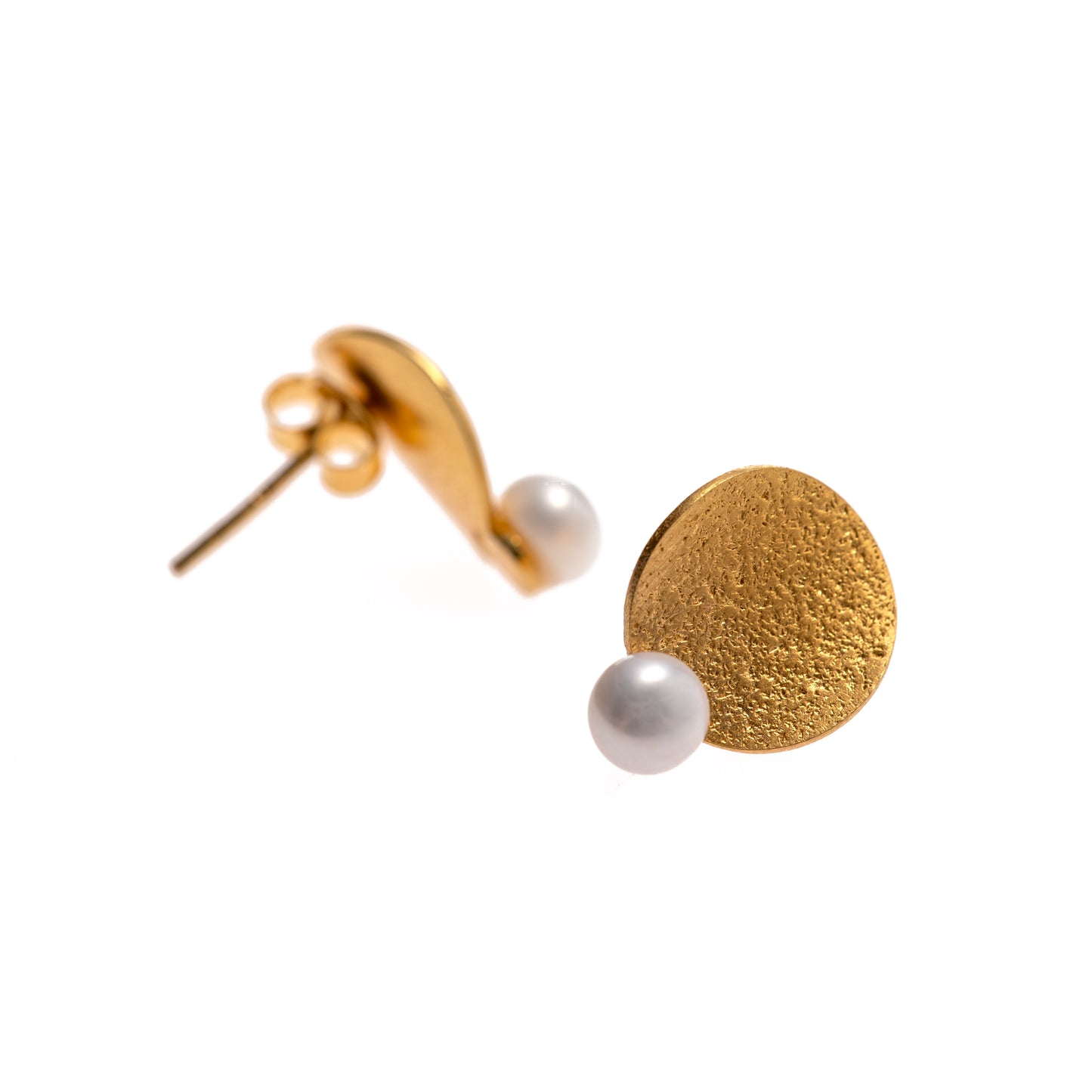 Designer Muschelstecker mit Perle