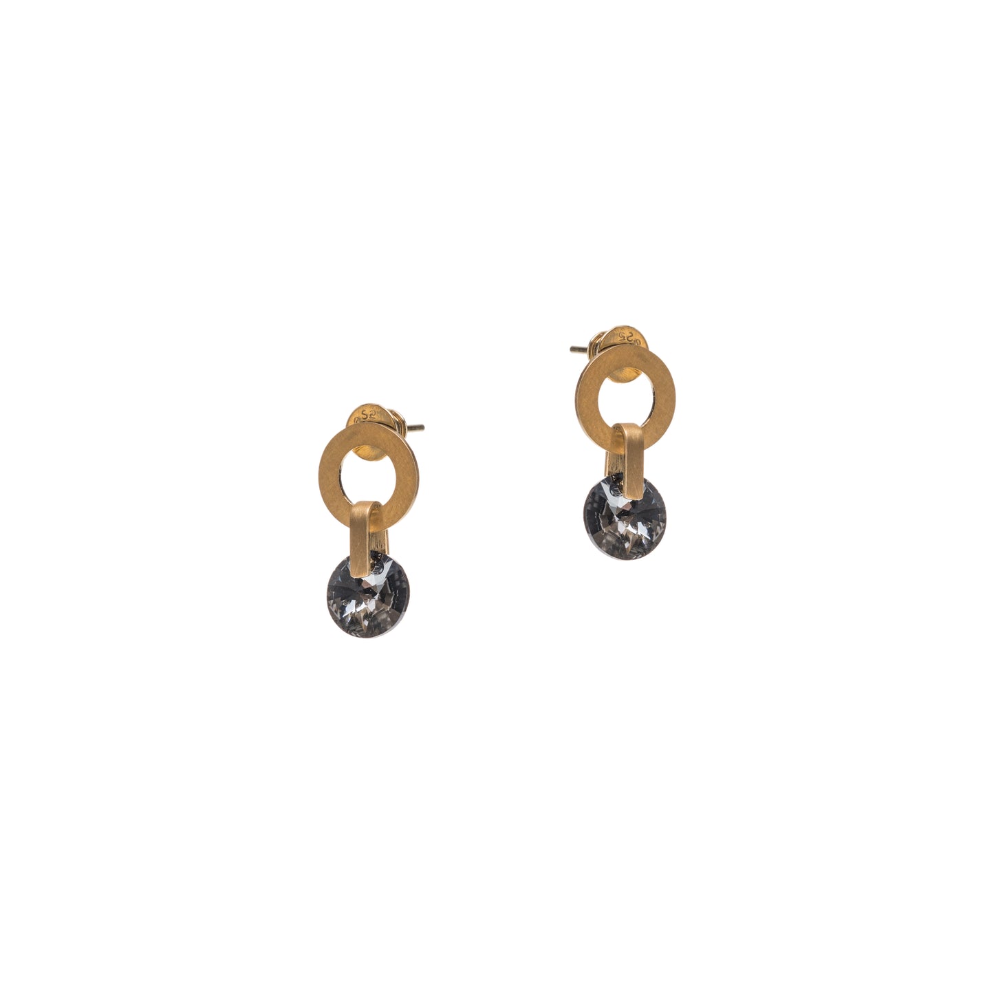 Designer Stecker mit Swarovski Kristall