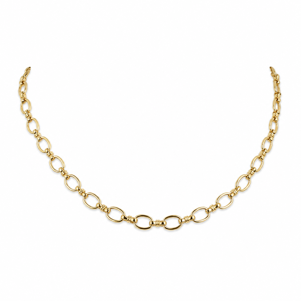 Gold-Edelstahl Gliederkette