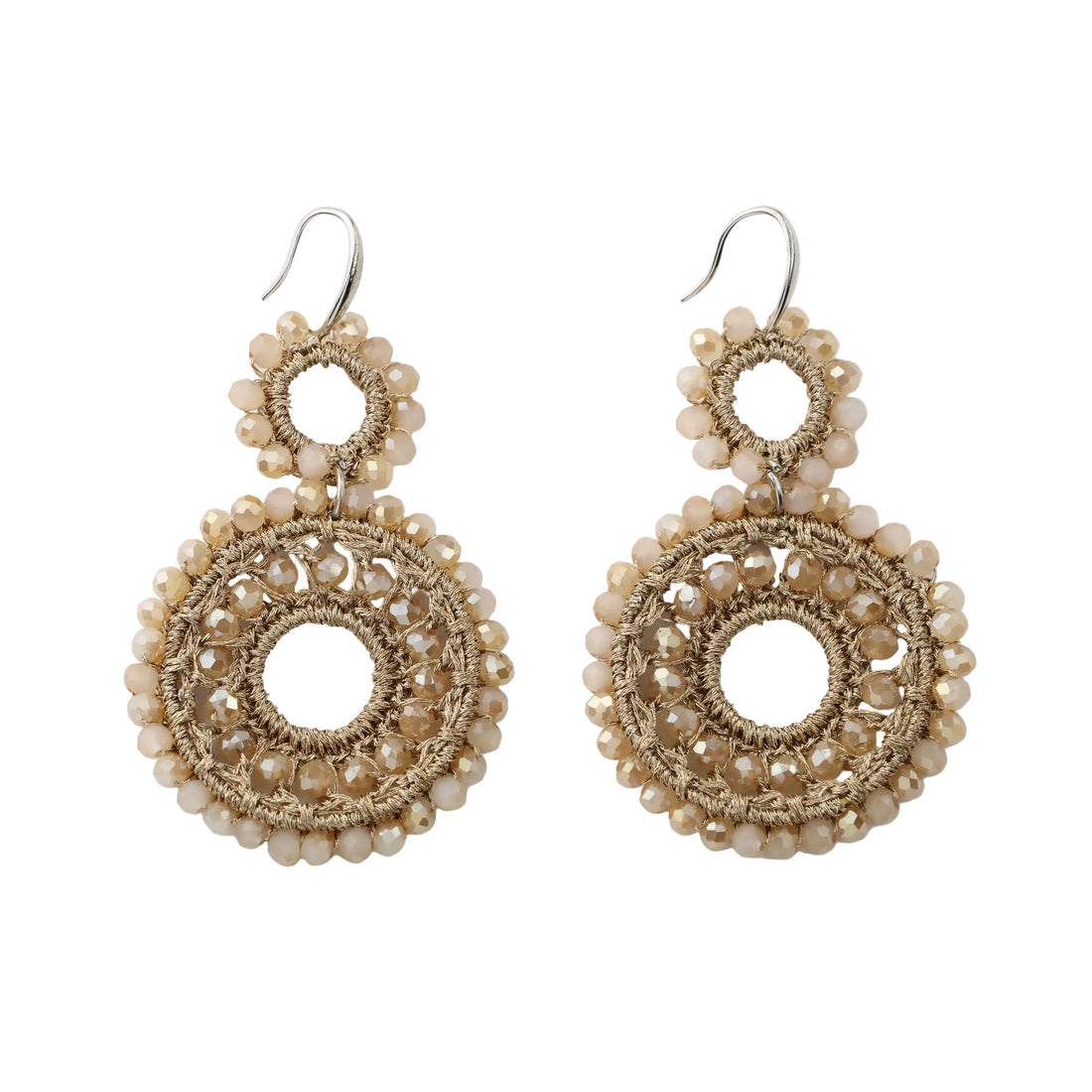 Silber Blinki–Kollektion (Helena) Champagne Lace