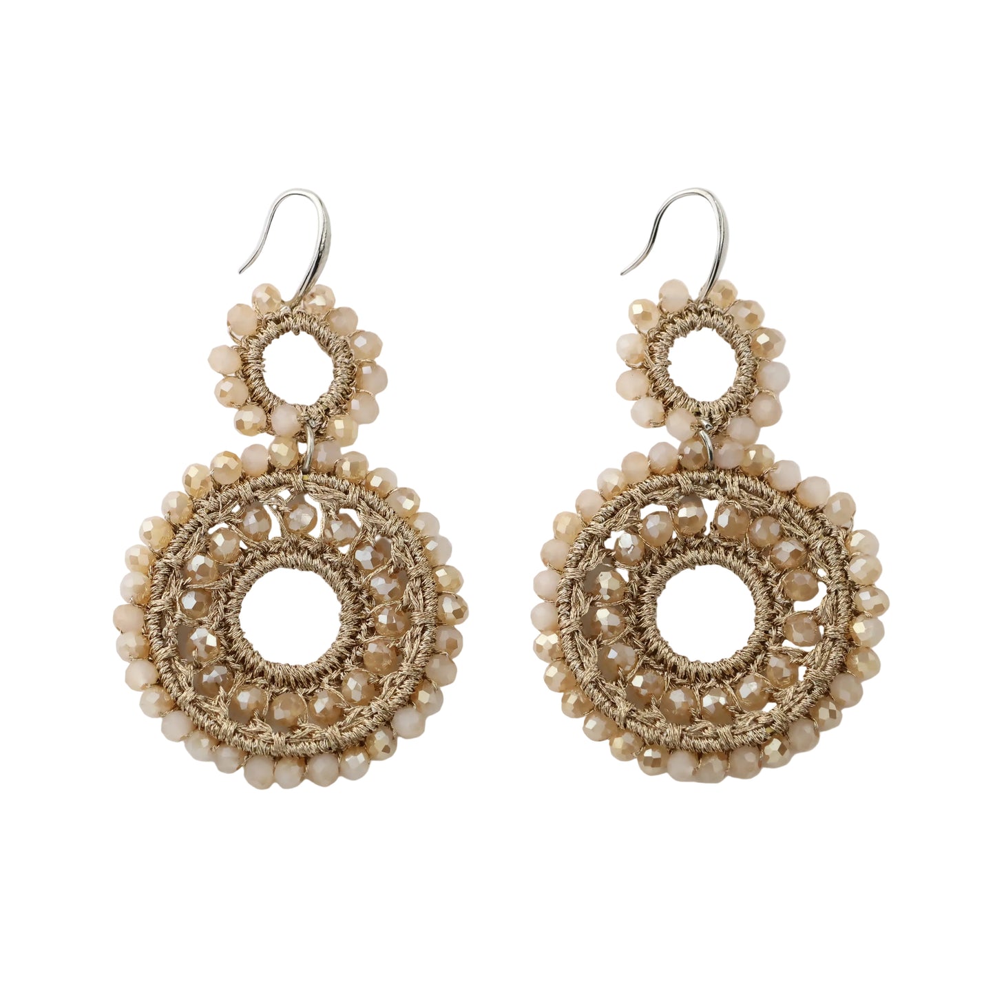 Silber Blinki–Kollektion (Helena) Champagne Lace