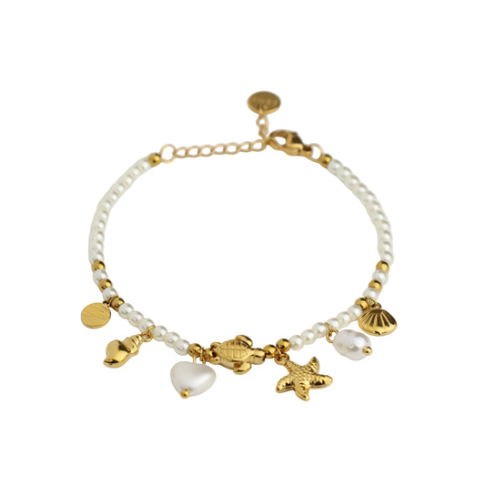 Gold-Edelstahl Armbänder (Livia) – Golden Coast