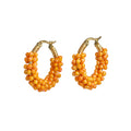 Gold-Edelstahl Blinki-Creole Orange