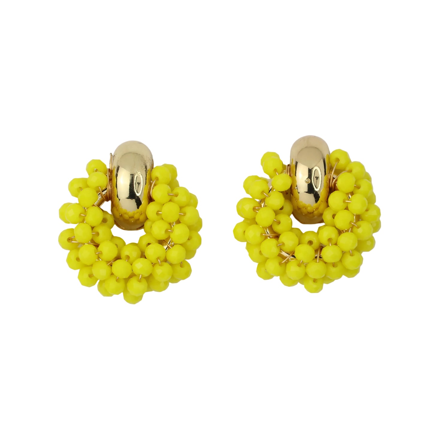 Gold Blinki-Stecker-Ohrring Gelb