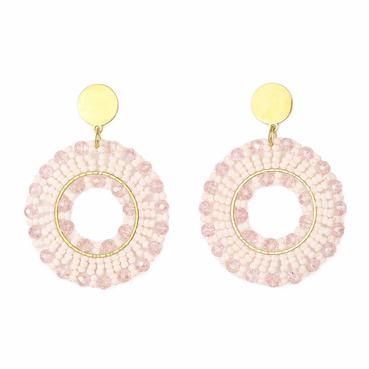 Edelstal Blinki Stecker Ohrringe Rosa
