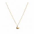 Gold-Edelstahl Kette mit kleinem Wal-Anhänger