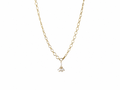 Verstellbare Gold-Edelstahl Kette mit Perlenbündel